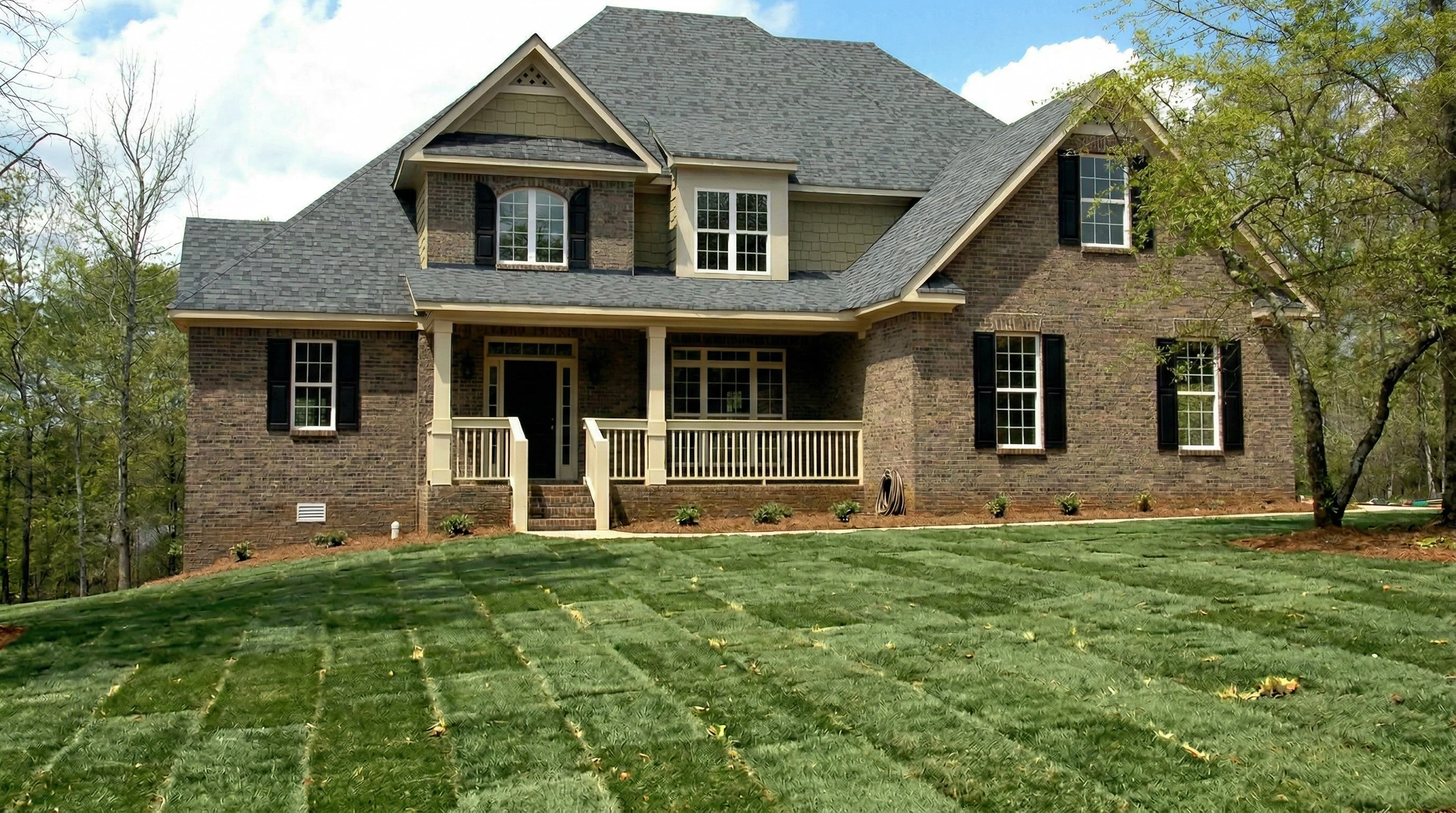 After: Beautiful green sod installed on North Fort Worth home